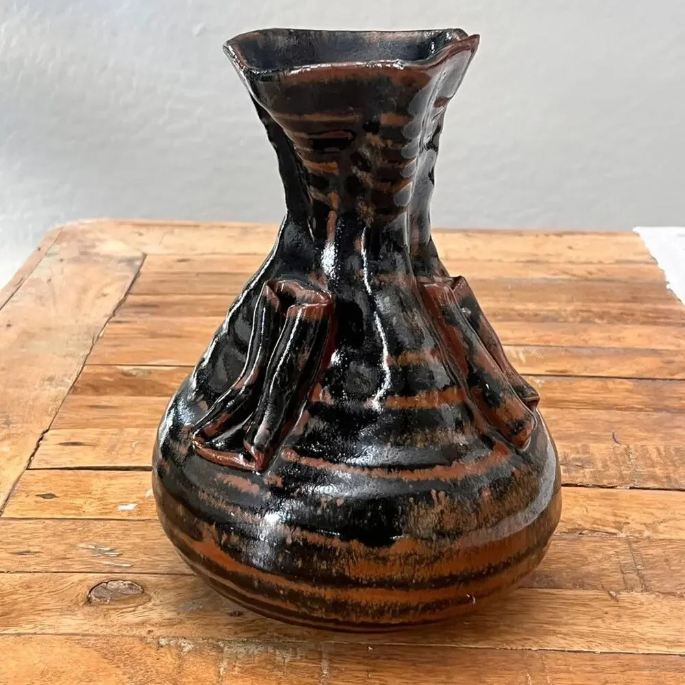 Studio Art Pottery Vase 9.5